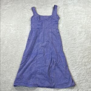Future Collective purple‎ denim corset Dress, size 2